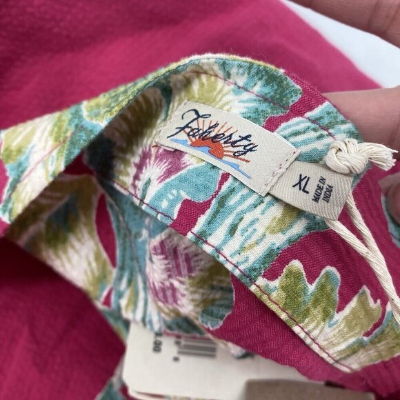 Faherty Size XL Pink Floral Seersucker Wrap Skirt Midi Pacifica Orchid NWT - Picture 11 of 13